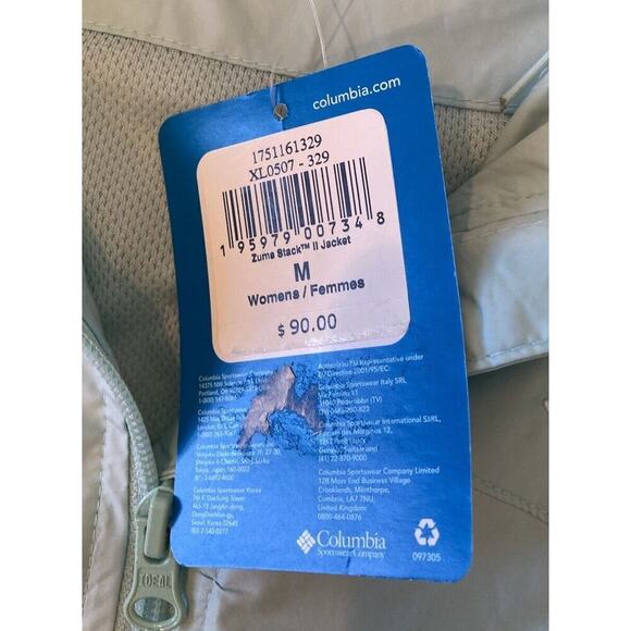 NWT $90 Columbia Zuma Stack ll Jacket Size Medium Women’s Blue - Picture 4 of 9